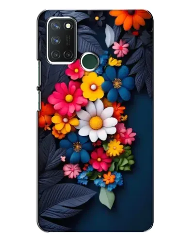 Чохол для Realme 7i з картинкою «Квіткова феєрія»