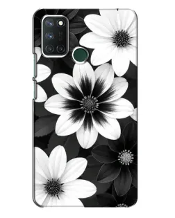 Чохол для Realme 7i з картинкою «Монохромні айстри»