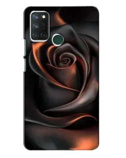 Чохол для Realme 7i з картинкою «Шовкова чорна троянда»