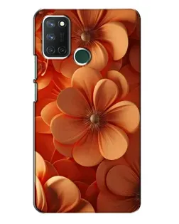 Чохол для Realme 7i з картинкою «Помаранчева макро квітка»