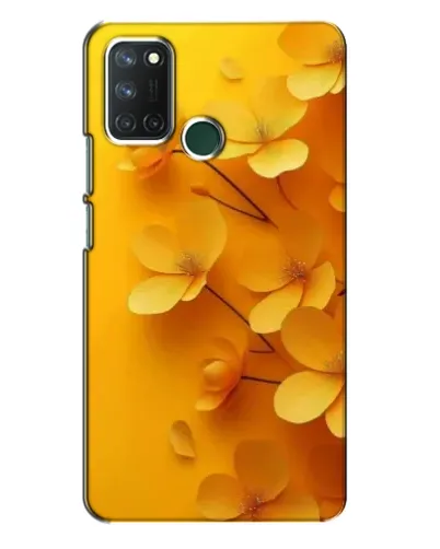 Чохол для Realme 7i з картинкою «Золоті пелюстки»