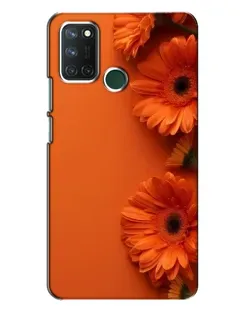 Чохол для Realme 7i з картинкою «Помаранчеві гербери»