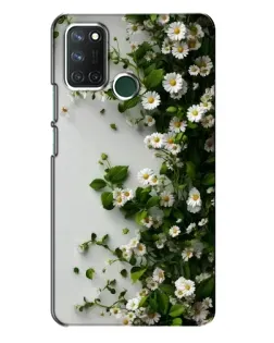 Чохол для Realme 7i з картинкою «Гілка дрібних білих квітів»