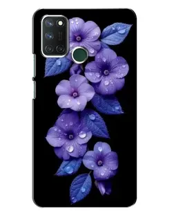 Чехол для Realme 7i с картинкой «Фиолетовые цветы с росою» Чехол для Realme 7i с картинкой «Фиолетовые цветы с росою»