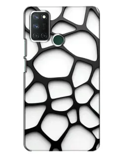 Чехол для Realme 7i с картинкой «Белая объемная сетка» Чехол для Realme 7i с картинкой «Белая объемная сетка»