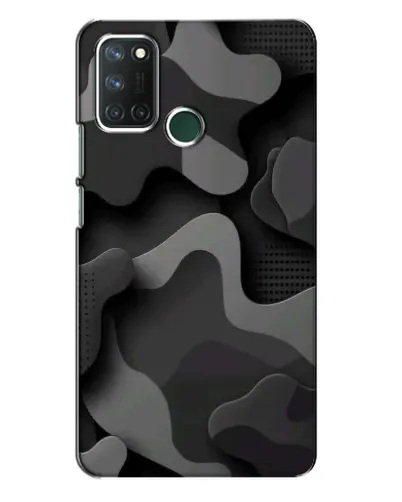 Чехол для Realme 7i с картинкой «Темный абстрактный камуфляж»