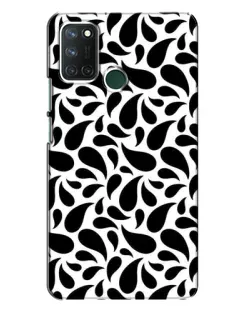 Чехол для Realme 7i с картинкой «Контрастные черные капли»