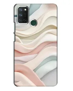 Чехол для Realme 7i с картинкой «Пастельные нежные волны»