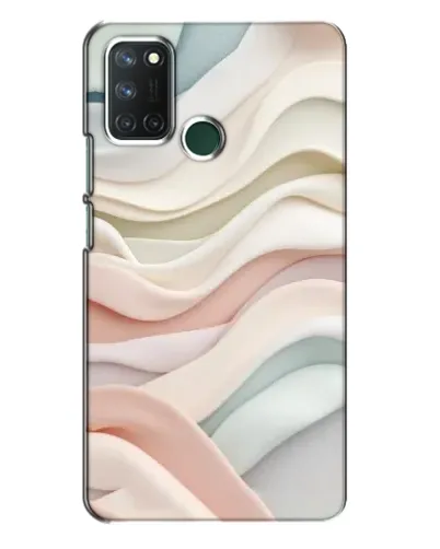 Чехол для Realme 7i с картинкой «Пастельные нежные волны»