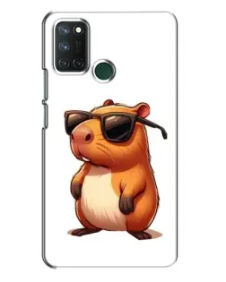Чохол для Realme 7i з картинкою «Капібара в окулярах»