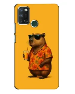 Чохол для Realme 7i з картинкою «Капібара на відпочинку»