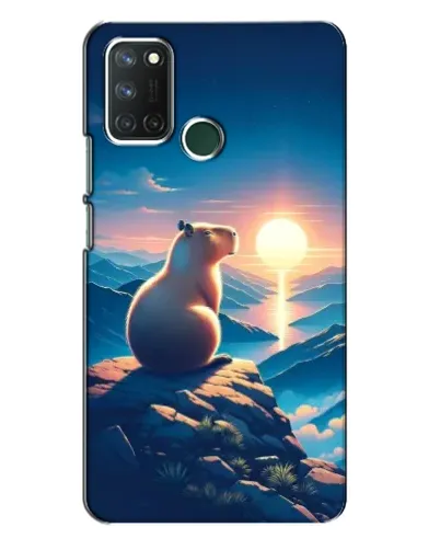 Чехол для Realme 7i с картинкой «Закат солнца с капибарой» Чехол для Realme 7i с картинкой «Закат солнца с капибарой»