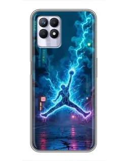 Чехол для Realme 8 Pro с картинкой «Jordan Gold Jumpman»