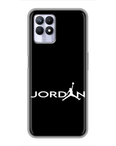 Чехол для Realme 8 Pro с картинкой «Jordan White Logo» Чехол для Realme 8 Pro с картинкой «Jordan White Logo»