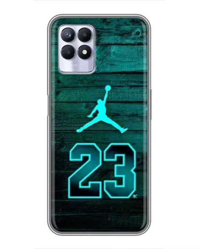 Чехол для Realme 8 Pro с картинкой «Jordan Cyan 23» Чехол для Realme 8 Pro с картинкой «Jordan Cyan 23»