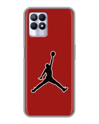 Чехол для Realme 8 Pro с картинкой «Jordan Red Back» Чехол для Realme 8 Pro с картинкой «Jordan Red Back»