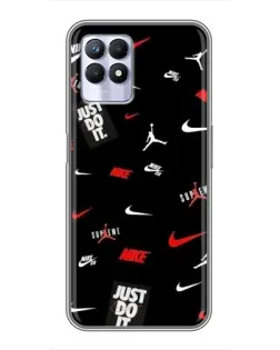 Чехол для Realme 8 Pro с картинкой «Nike Mix Pattern»