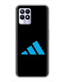 Чехол для Realme 8 Pro с картинкой «Adidas Cyan Logo»