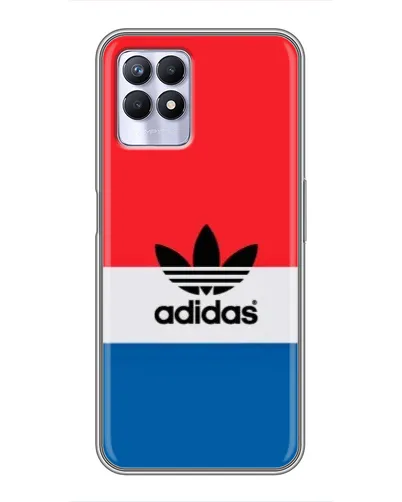 Чехол для Realme 8 Pro с картинкой «Ретро блоки Adidas»