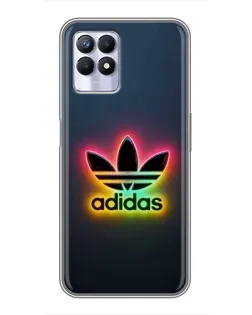 Чехол для Realme 8 Pro с картинкой «Неоновый Adidas»