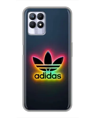 Чехол для Realme 8 Pro с картинкой «Неоновый Adidas»