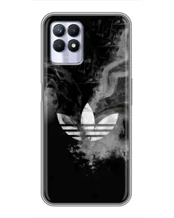 Чехол для Realme 8 Pro с картинкой «Абстрактный дым Adidas»