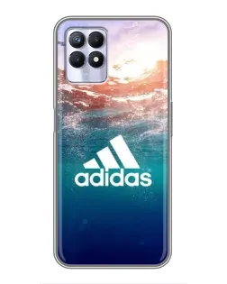 Чехол для Realme 8 Pro с картинкой «Океанская глубина адидас»