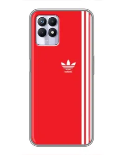 Чехол для Realme 8 Pro с картинкой «Красный минимализм Adidas»