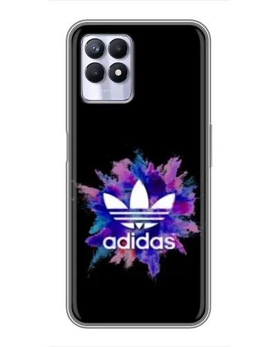 Чехол для Realme 8 Pro с картинкой «Взрыв красок Adidas»