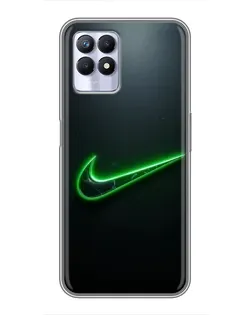 Чехол для Realme 8 Pro с картинкой «Неоновый контур Nike» Чехол для Realme 8 Pro с картинкой «Неоновый контур Nike»