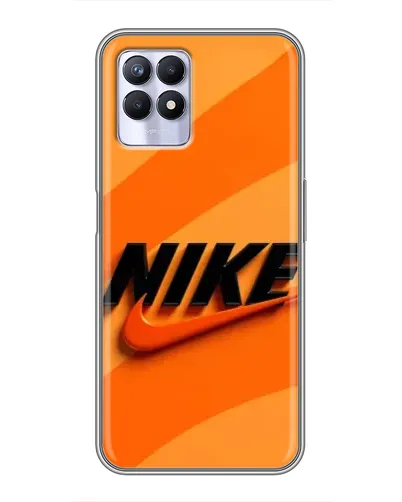 Чехол для Realme 8 Pro с картинкой «Оранжевый драйв Nike»