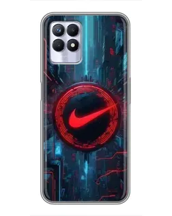 Чехол для Realme 8 Pro с картинкой «Техногенный стиль Nike»