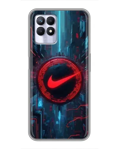 Чехол для Realme 8 Pro с картинкой «Техногенный стиль Nike»