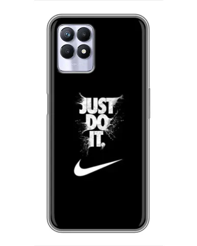 Чехол для Realme 8 Pro с картинкой «Текстовый принт Nike»