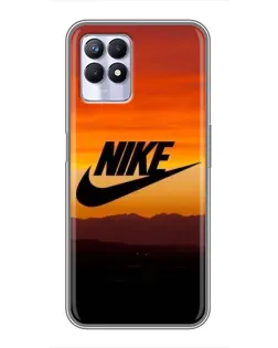 Чехол для Realme 8 Pro с картинкой «Nike — вечерний горизонт»