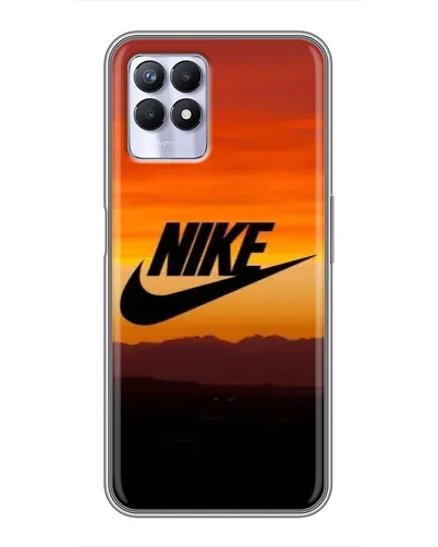 Чехол для Realme 8 Pro с картинкой «Nike — вечерний горизонт»