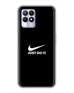 Чехол для Realme 8 Pro с картинкой «Минимализм от Nike»