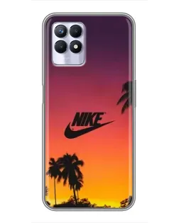 Чехол для Realme 8 Pro с картинкой «Nike на закате солнца»