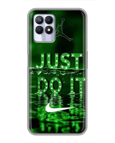Чехол для Realme 8 Pro с картинкой «Зеленый неоновый Nike»