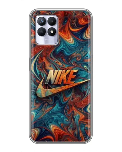Чехол для Realme 8 Pro с картинкой «Nike в абстракции»