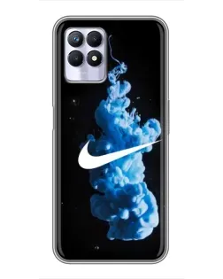 Чехол для Realme 8 Pro с картинкой «Nike и синий дым»