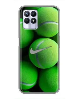 Чехол для Realme 8 Pro с картинкой «Теннисные мячи Найк»