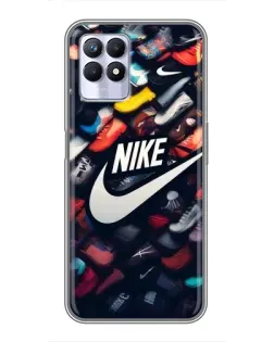 Чехол для Realme 8 Pro с картинкой «Коллекция кроссовок Nike»