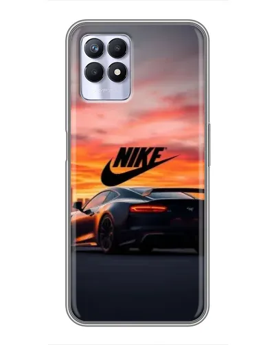 Чехол для Realme 8 Pro с картинкой «Nike и суперкар»