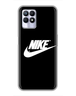 Чехол для Realme 8 Pro с картинкой «Мазки краски Nike»