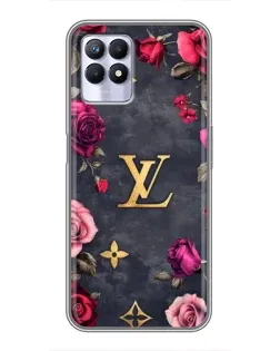 Чехол для Realme 8 Pro с картинкой «Цветочный Louis Vuitton»