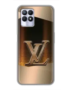 Чехол для Realme 8 Pro с картинкой «LV — золотое сияние»