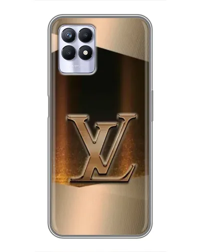 Чехол для Realme 8 Pro с картинкой «LV — золотое сияние»