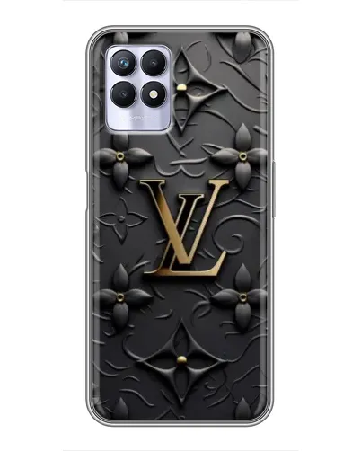 Чехол для Realme 8 Pro с картинкой «Кожаная текстура LV»