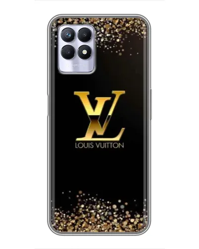 Чехол для Realme 8 Pro с картинкой «LV — золотые искры»